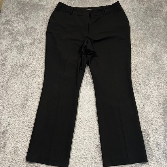 Worthington Curvy Fit Perfect Trouser Women's 16 36x31 Black Career Stretch - Picture 1 of 15